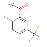 Chemical structure of 1-[2,4-difluoro-5-(trifluoromethyl)phenyl]ethan-1-one - CSSB00010982733