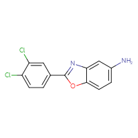 Chemical structure of 2-(3,4-dichlorophenyl)-1,3-benzoxazol-5-amine - CSSB00000490014