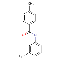Chemical structure of 4-methyl-N-(3-methylphenyl)benzamide - CSSB00027983845