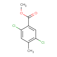 Chemical structure of methyl 2,5-dichloro-4-methylbenzoate - CSSB00014124667