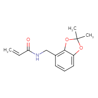 Chemical structure of N-[(2,2-dimethyl-2H-1,3-benzodioxol-4-yl)methyl]prop-2-enamide - CSSB06674462221