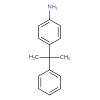 Chemical structure of 4-(2-phenylpropan-2-yl)aniline - CSSB00010591370