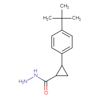 Chemical structure of 2-(4-tert-butylphenyl)cyclopropane-1-carbohydrazide - CSSB00015197111