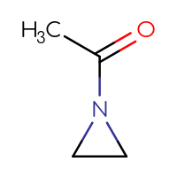 Chemical structure of 1-(aziridin-1-yl)ethan-1-one (C4H7NO) - CSCS00020675986