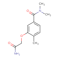 Chemical structure of 3-(carbamoylmethoxy)-N,N,4-trimethylbenzamide - CSSB00092793379