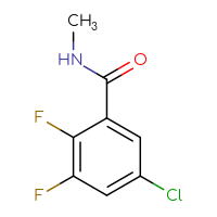 Chemical structure of 5-chloro-2,3-difluoro-N-methylbenzamide - CSSB00010290109