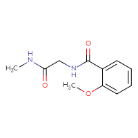 Chemical structure of 2-[(2-methoxyphenyl)formamido]-N-methylacetamide - CSSB00160494425