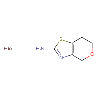 Chemical structure of 4H,6H,7H-pyrano[3,4-d][1,3]thiazol-2-amine hydrobromide - CSSB20271085745