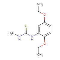 Chemical structure of 1-(2,5-diethoxyphenyl)-3-methylthiourea - CSSB00000402501