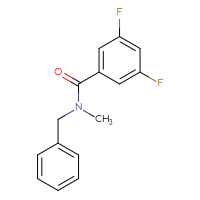 Chemical structure of N-benzyl-3,5-difluoro-N-methylbenzamide - CSSB00033819480
