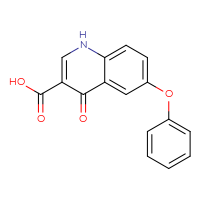 Chemical structure of 4-oxo-6-phenoxy-1,4-dihydroquinoline-3-carboxylic acid - CSSB00000719770