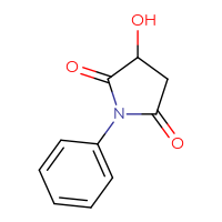 Chemical structure of 3-hydroxy-1-phenylpyrrolidine-2,5-dione - CSSB00010472367