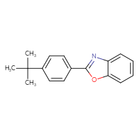 Chemical structure of 2-(4-tert-butylphenyl)-1,3-benzoxazole - CSSB00020645916