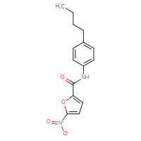 Chemical structure of N-(4-butylphenyl)-5-nitrofuran-2-carboxamide - CSSB00046235524