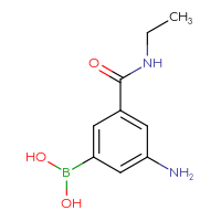 Chemical structure of [3-amino-5-(ethylcarbamoyl)phenyl]boronic acid - CSSB00010380702