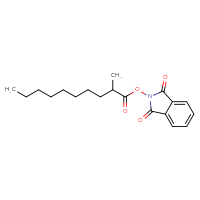 Chemical structure of 1,3-dioxo-2,3-dihydro-1H-isoindol-2-yl 2-methyldecanoate - CSSB00116221863