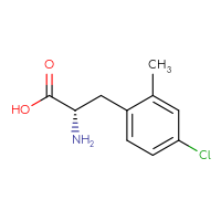Chemical structure of (2S)-2-amino-3-(4-chloro-2-methylphenyl)propanoic acid - CSSB00012361542