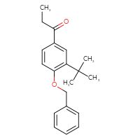Chemical structure of 1-[4-(benzyloxy)-3-tert-butylphenyl]propan-1-one - CSSB20814001047