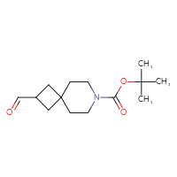 Chemical structure of tert-butyl 2-formyl-7-azaspiro[3.5]nonane-7-carboxylate - CSSB00010290434
