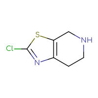 Chemical structure of 2-chloro-4H,5H,6H,7H-[1,3]thiazolo[5,4-c]pyridine - CSSB00000090077