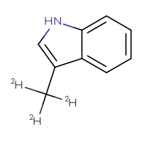 Chemical structure of 3-(²H₃)methyl-1H-indole - CSSB00160474175