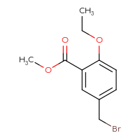 Chemical structure of methyl 5-(bromomethyl)-2-ethoxybenzoate - CSSB00011102678