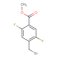 Chemical structure of methyl 4-(bromomethyl)-2,5-difluorobenzoate - CSSB00011009088