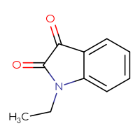 Chemical structure of 1-ethyl-2,3-dihydro-1H-indole-2,3-dione - CSSB00000182210