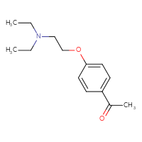Chemical structure of 1-{4-[2-(diethylamino)ethoxy]phenyl}ethan-1-one - CSSB00000297224