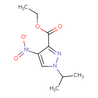Chemical structure of ethyl 4-nitro-1-(propan-2-yl)-1H-pyrazole-3-carboxylate - CSSB00010781322