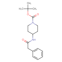 Chemical structure of tert-butyl 4-(2-phenylacetamido)piperidine-1-carboxylate - CSSB00104803873