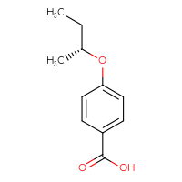 Chemical structure of 4-[(2R)-butan-2-yloxy]benzoic acid - CSSB00009923741