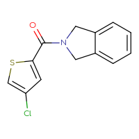 Chemical structure of 2-(4-chlorothiophene-2-carbonyl)-2,3-dihydro-1H-isoindole - CSSB01998899077