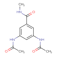 Chemical structure of 3,5-diacetamido-N-methylbenzamide - CSSB00026376336