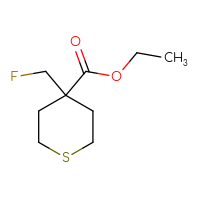 Chemical structure of ethyl 4-(fluoromethyl)thiane-4-carboxylate - CSSB00035134607