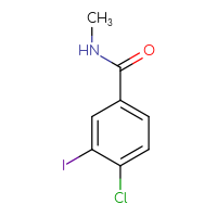 Chemical structure of 4-chloro-3-iodo-N-methylbenzamide - CSSB00016210591