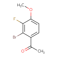 Chemical structure of 1-(2-bromo-3-fluoro-4-methoxyphenyl)ethan-1-one - CSSB00011099970