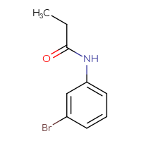 Chemical structure of N-(3-bromophenyl)propanamide - CSSB00000153628