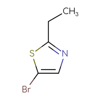 Chemical structure of 5-bromo-2-ethyl-1,3-thiazole - CSSB00012002518