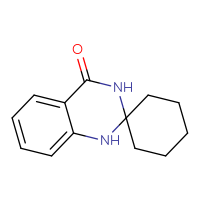 Chemical structure of 3',4'-dihydro-1'H-spiro[cyclohexane-1,2'-quinazolin]-4'-one - CSSB00000005665