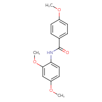 Chemical structure of N-(2,4-dimethoxyphenyl)-4-methoxybenzamide - CSSB00026262207