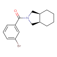 Chemical structure of (3aR,7aS)-2-(3-bromobenzoyl)-octahydro-1H-isoindole - CSSB02007558275