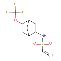 Chemical structure of N-[5-(trifluoromethoxy)bicyclo[2.2.1]heptan-2-yl]ethene-1-sulfonamide - CSMB21332099828