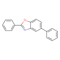 Chemical structure of 2,5-diphenyl-1,3-benzoxazole - CSSB21253043142