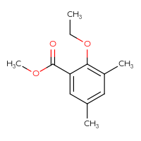 Chemical structure of methyl 2-ethoxy-3,5-dimethylbenzoate - CSSB00028976805