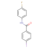 Chemical structure of N-(4-fluorophenyl)-4-iodobenzamide - CSSB00000249770