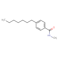 Chemical structure of 4-heptyl-N-methylbenzamide - CSSB06583645362