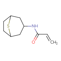 Chemical structure of N-{8-thiabicyclo[3.2.1]octan-3-yl}prop-2-enamide - CSSB00016537627