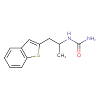 Chemical structure of [1-(1-benzothiophen-2-yl)propan-2-yl]urea - CSSB21432462353