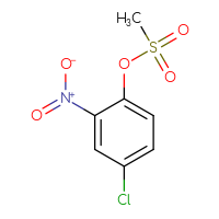 Chemical structure of 4-chloro-2-nitrophenyl methanesulfonate - CSSB00010132149